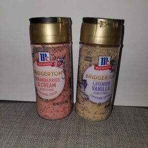McCormick Finishing Sugars, Bridgerton Series, Set of 2, Strawberry and Lavender